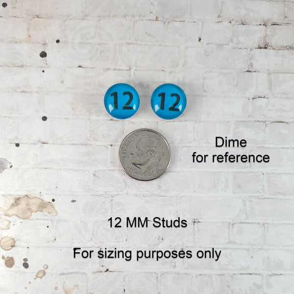 'Merica Sunglass Earrings | 12mm Studs | Patriotic Earrings