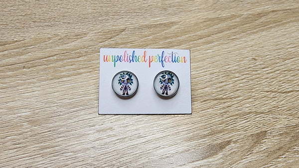 Horror Movie Earrings | 12mm Studs | Halloween Earrings