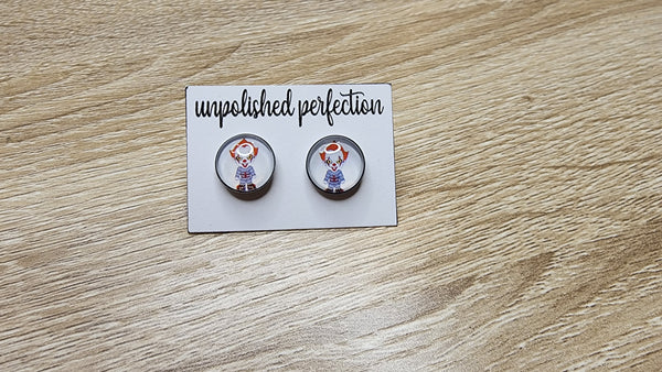 Horror Movie Earrings | 12mm Studs | Halloween Earrings