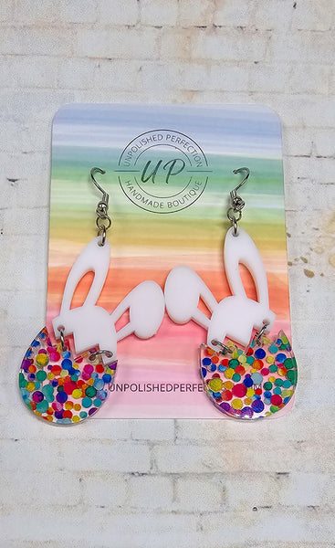 Bunny/Egg Earrings | Acrylic Earrings