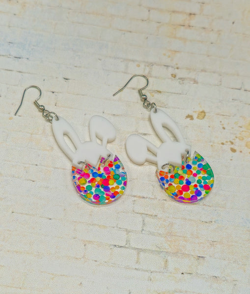 Bunny/Egg Earrings | Acrylic Earrings