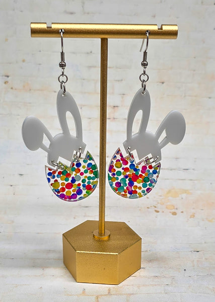 Bunny/Egg Earrings | Acrylic Earrings