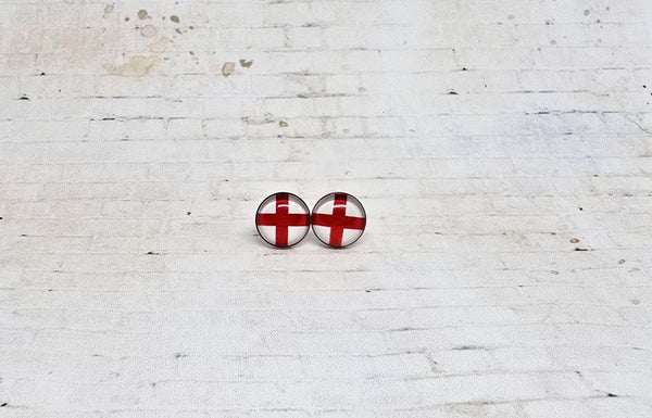 England Flag Earrings | 12mm Studs | Country Flags