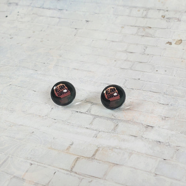 Melanin Goddess Earrings | 12mm Studs |