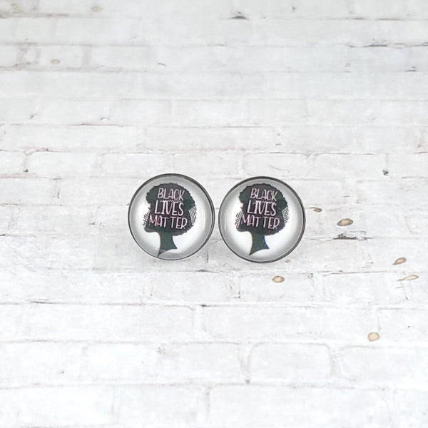 Black Lives Matter Earrings | 12mm Studs