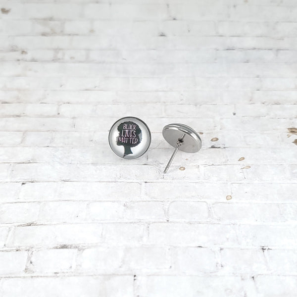 Black Lives Matter Earrings | 12mm Studs