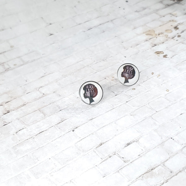 Black Lives Matter Earrings | 12mm Studs