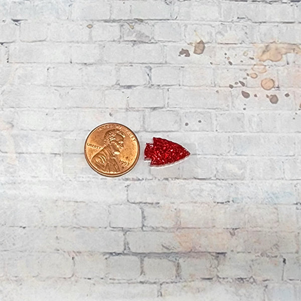 KC Chiefs Arrowhead Earrings | Acrylic Studs