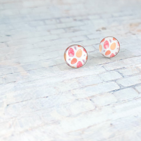 Easter Egg Earrings | 12mm Studs | Easter Stud Earrings